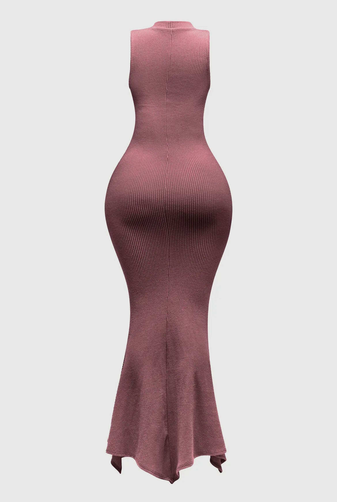 Plus size mermaid sleeveless maxi dress