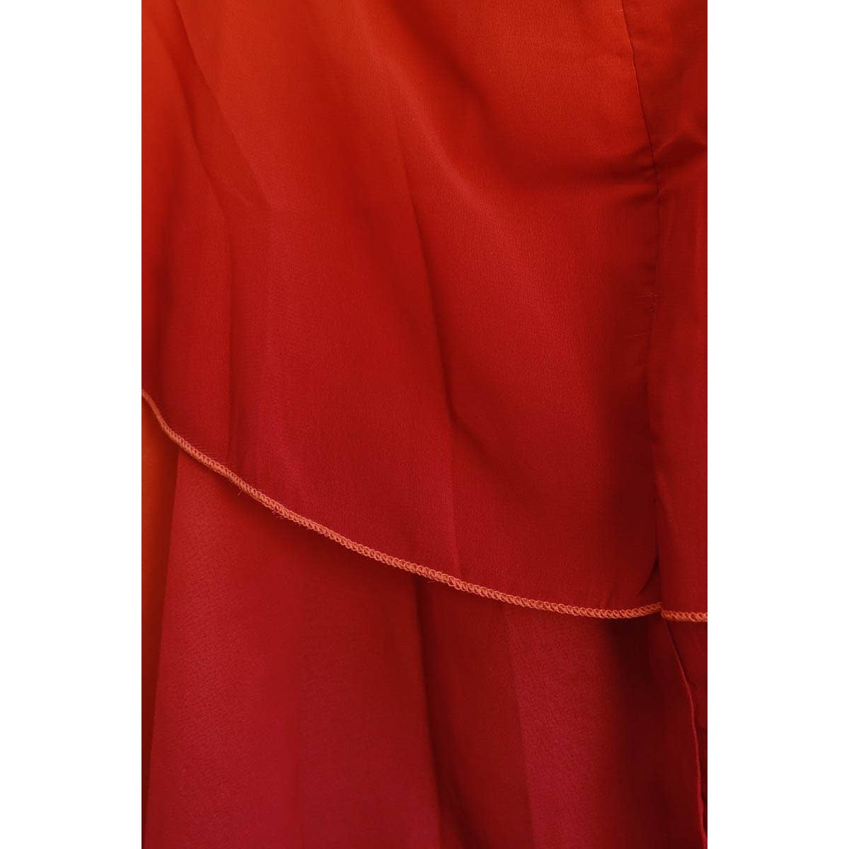 Ombre Sunset Halter Neck Layered Chiffon Mini Dress