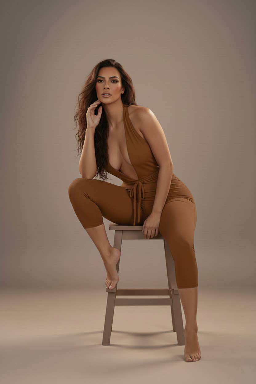 DEEP V NECK TIE FRONT ROMPERS